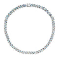 D'Joy Premium Ethiopian Welo Opal and Kagem Zambian Emeral 36.35 ctw Necklace in Rhodium Over Sterling Silver 18 Inches - Sticky add to cart bar