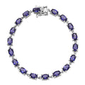 D'Joy Premium Catalina Iolite Bracelet in Rhodium Over Sterling Silver (6.50 In) 7.50 ctw - Sticky add to cart bar