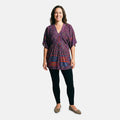 Vertigo Magenta Space Dye Dolman Top -Large - Sticky add to cart bar