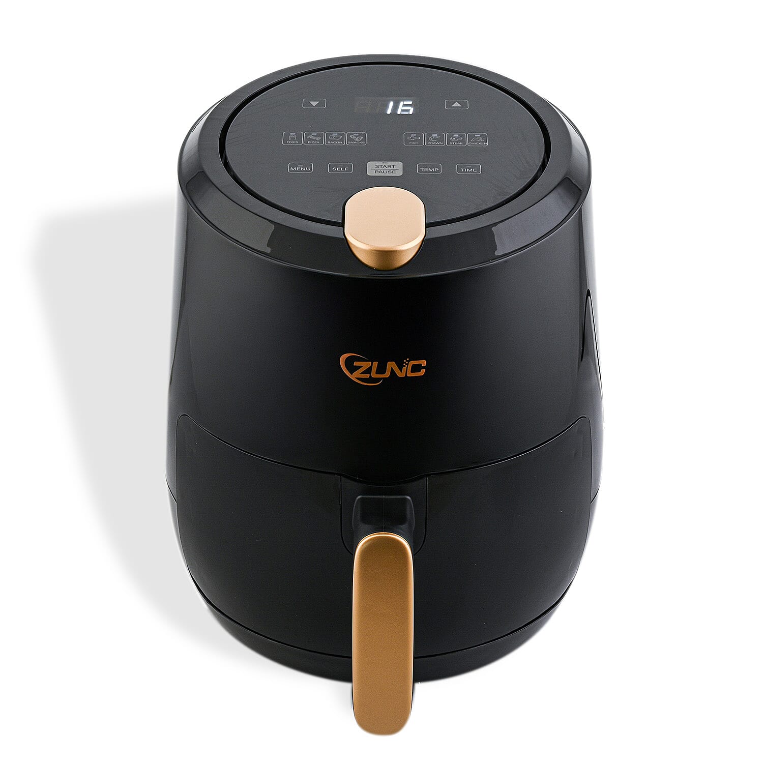 Closeout Digital Air Fryer with 8 Presets, Oilless Cooker with Nonstick Coated Basket -3.6 Quart - Black