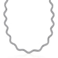 D'Joy Moissanite 16.35 ctw Necklace in Rhodium Over Sterling Silver 18 Inches - Sticky add to cart bar