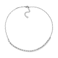 EverTrue Lab Created Pink Sapphire Necklace (18 Inches) in 18K RG Plated 15.50 ctw