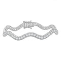 D'Joy Moissanite 6.40 ctw Bracelet in Rhodium Over Sterling Silver (7.25 In) - Sticky add to cart bar