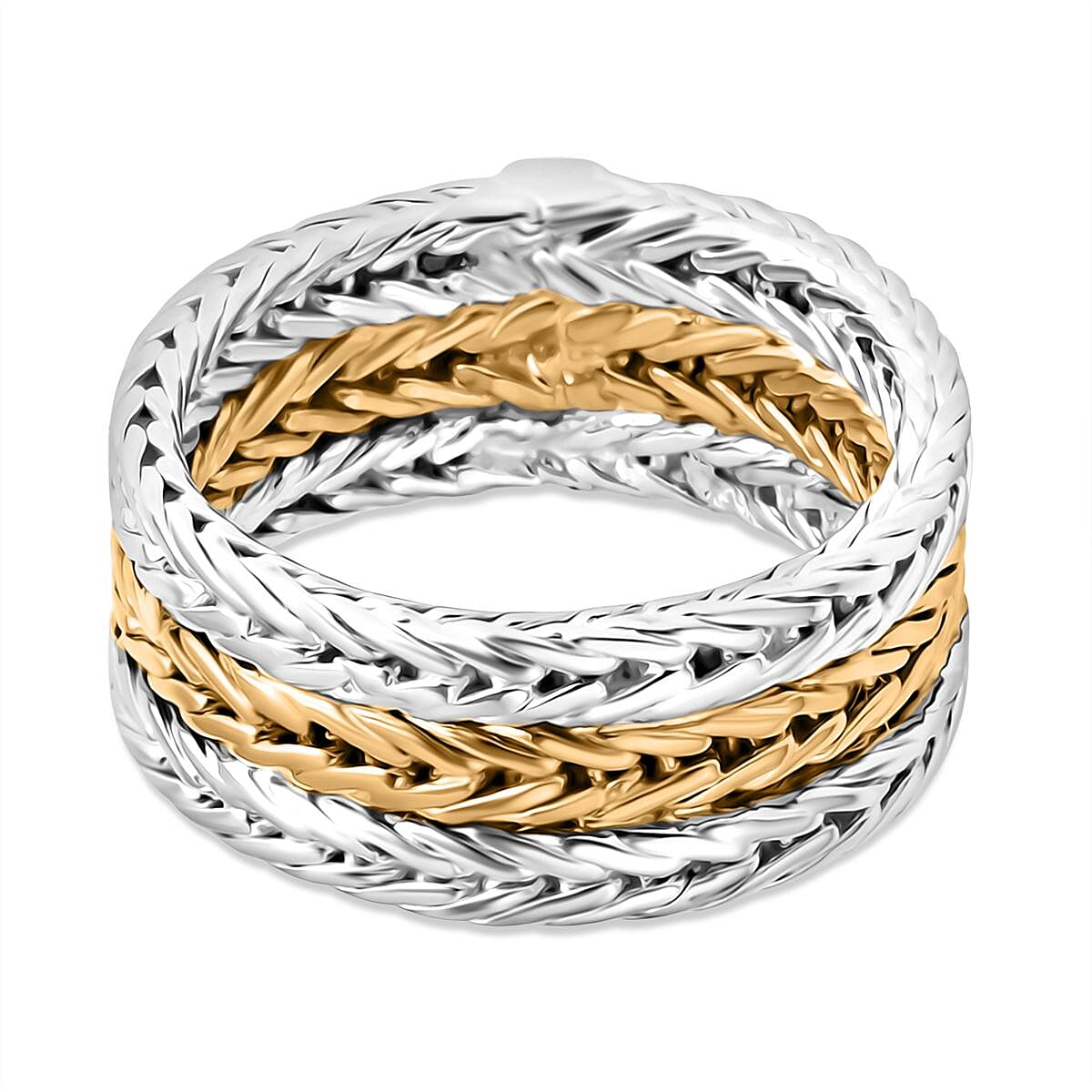 D'Joy Bali Legacy 22K Vermeil YG and Sterling Silver Tulang Naga Ring (Size 10.0) (7.90 g) (1)