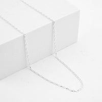 Italian Singapore Chain Necklace in Sterling Silver 2.10 Grams (20 Inches)