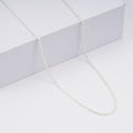 Italian Rope Chain Necklace in Sterling Silver 6.1 Grams 24 Inches - Sticky add to cart bar