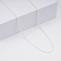 Italian Rope Chain Necklace in Sterling Silver 6.1 Grams 24 Inches