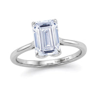 IGI Certified Luxuriant Lab Grown Diamond (G-H, SI) Ring in Rhodium Over Sterling Silver (Size 10.0) 3.00 ctw