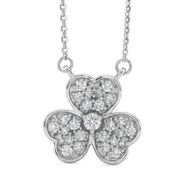 Luxuriant Lab Grown Diamond G-H SI 0.50 ctw Necklace in Rhodium Over Sterling Silver 18-20 Inches  (Del. In 10-12 Days)