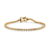 Luxuriant Lab Grown Diamond G-H SI 2.00 ctw Tennis Bracelet in 18K Vermeil Yellow Gold Over Sterling Silver (7.25 In)