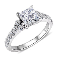 14K White Gold Luxuriant Lab Grown Diamond (SI2) Ring (Size 7.0) 2.00 ctw