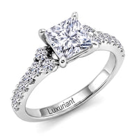 14K White Gold Luxuriant Lab Grown Diamond (SI2) Ring (Size 7.0) 2.00 ctw