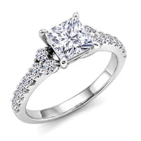 14K White Gold Luxuriant Lab Grown Diamond (SI2) Ring (Size 7.0) 2.00 ctw
