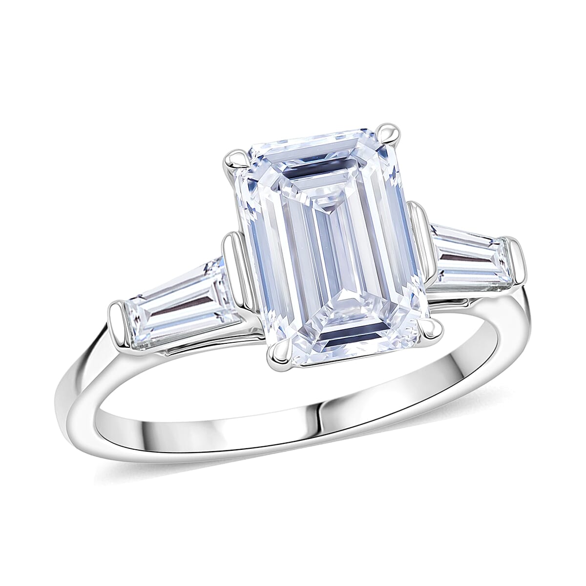 One Time Only 14K White Gold Luxuriant Lab Grown Diamond (VVS2) Ring (Size 6.0) (Delivery in 7-10 Days) 3.50 ctw