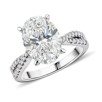 18K White Gold Luxuriant Lab Grown Diamond (VS1) Ring (Size 10.0) (4.85 g) (Delivery in 7-10 Days) 4.75 ctw