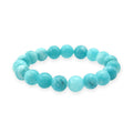 Amazonite Color Chalcedony 135.00 ctw Beaded Stretch Bracelet - Sticky add to cart bar
