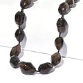 EverTrue Smoky Quartz and Thai Black Spinel 450.00 ctw Beaded Necklace in Platinum Over 18 Inches - Sticky add to cart bar