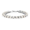 Howlite 30.00 ctw Beaded Bracelet in Stainless Steel (8-9In) - Sticky add to cart bar