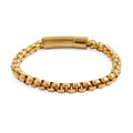 Fancy Chain Bracelet in ION Plated YG Stainless Steel (8.00 In) - Sticky add to cart bar