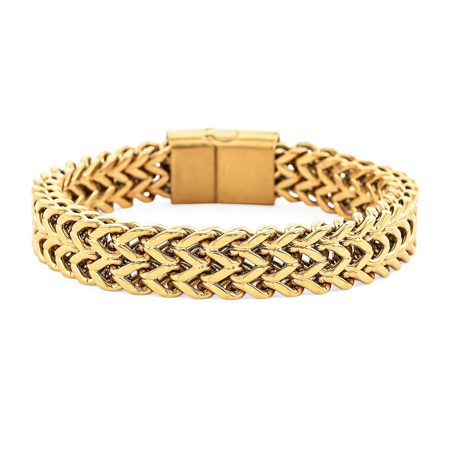 Foxtail Chain Bracelet in ION Plated YG Stainless Steel (8.50 In)
