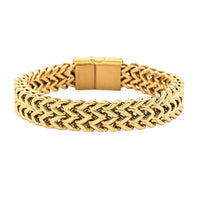 Foxtail Chain Bracelet in ION Plated YG Stainless Steel (8.50 In)
