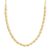 EverTrue Bronzella Collection Link Necklace (18-20Inches) in 18K YG Plated Bronze