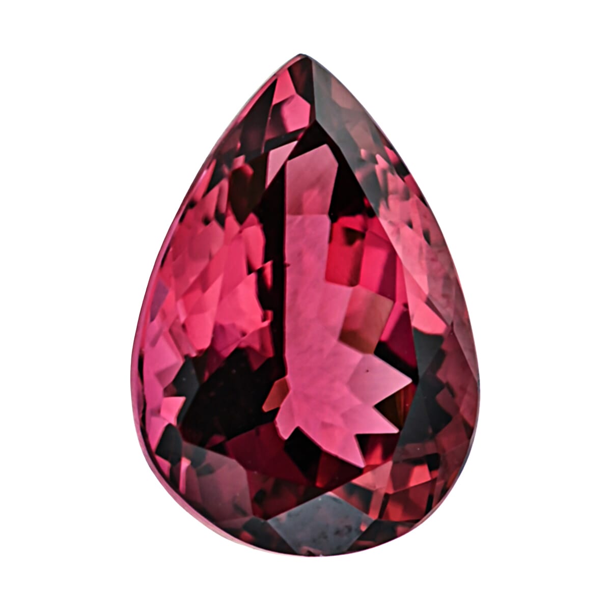 Certified & Appraised AAAA Ouro Fino Rubellite (Pear Free Size)