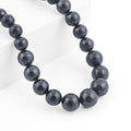 EverTrue Shungite 295.00 ctw Beaded Necklace in Platinum Bond 18 Inches - Sticky add to cart bar
