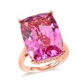EverTrue African Lilac Quartz Ring in 18K RG Plated (Size 10.0) 20.30 ctw - Sticky add to cart bar