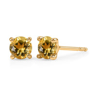 D'Joy AAA Brazilian Heliodor 0.85 ctw Earrings in 18K Vermeil Yellow Gold Over Sterling Silver