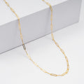 Italian 2mm Paperclip Chain Necklace in 10K Yellow Gold 1.65 Grams (16 Inches) - Sticky add to cart bar