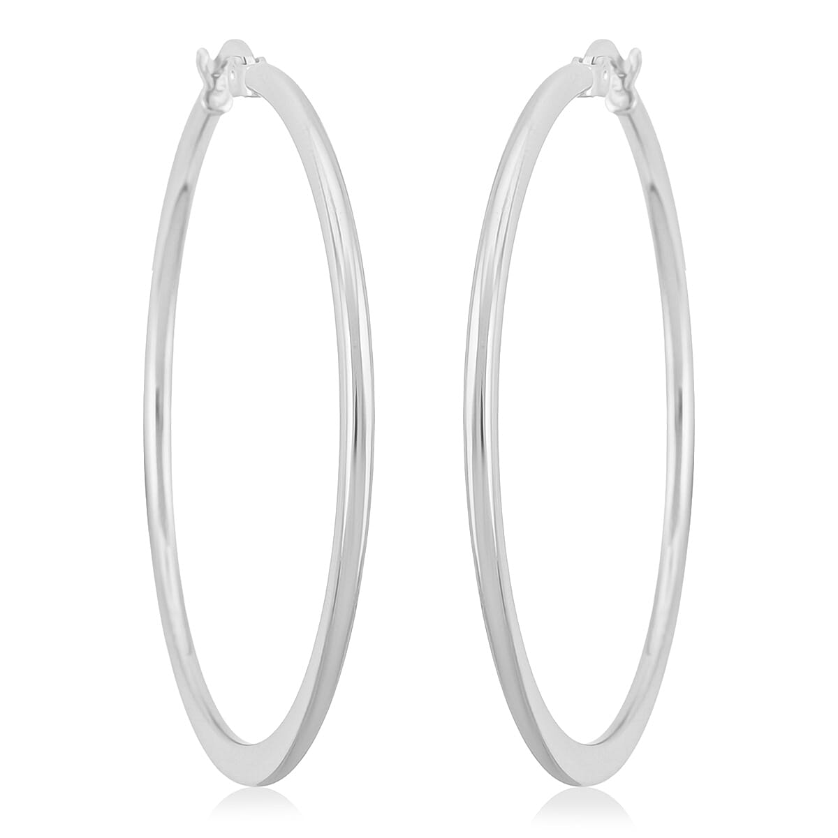 Sleek Hoop Earrings in Stainless Steel