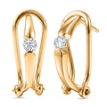 Luxuriant Lab Grown Diamond Radiant Earrings in Sterling Silver - Sticky add to cart bar