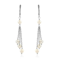 EverTrue Freshwater Pearl Beaded Earrings in Stainless Steel