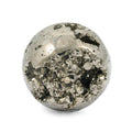 Pyrite Sphere Medium 1807 ctw with Free Wooden Tripod Cobra Stand - Sticky add to cart bar
