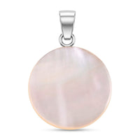 Bali Legacy Mother Of Pearl Pendant without Chain in Sterling Silver