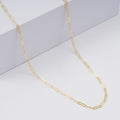 Italian 2mm Paperclip Chain Necklace in 10K Yellow Gold 1.95 Grams (20 Inches) (Ships in 12-15 Business Days) - Sticky add to cart bar
