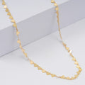 Italian Heart Necklace in 10K Yellow Gold 2.3 Grams (18 Inches) - Sticky add to cart bar