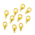 Set of 10 Medium Lobster Lock Clasp In Goldtone - Sticky add to cart bar