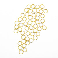 Set of 50 6 MM Jump Rings In Goldtone