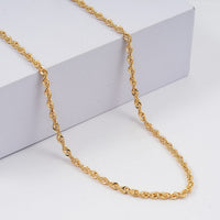 Italian 14K Yellow Gold 3.3mm Sunrays Rope Chain Necklace (20 Inches) (3.77 g)