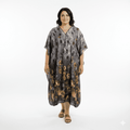 Winlar Peach Pink Floral Print Kaftan - One Size Fits Most - Sticky add to cart bar