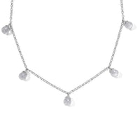 EverTrue Simulated Diamond Beaded Necklace in Platinum Bond 18 Inches