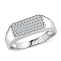D'Joy Diamond Men's Ring in Rhodium Over Sterling Silver (Size 10.0) 0.50 ctw - Sticky add to cart bar