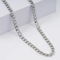 Cuban Chain Necklace in Stainless Steel 22 Inches