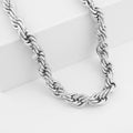 Rope Chain Necklace in Stainless Steel 24 Inches - Sticky add to cart bar