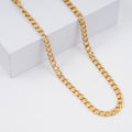 Cuban Chain Necklace in ION Plated YG Stainless Steel 22 Inches - Sticky add to cart bar