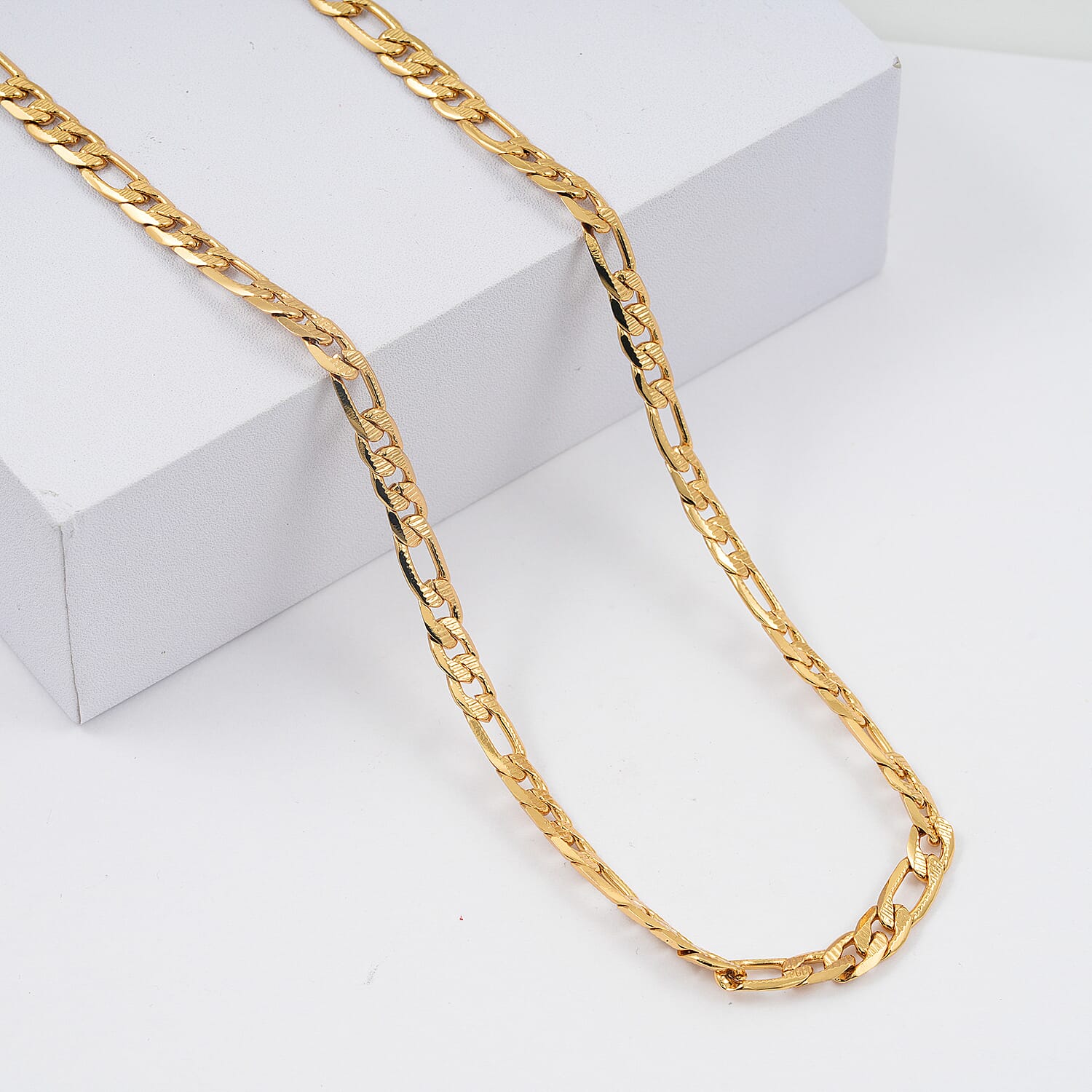 Marine Link Necklace in ION Plated YG Stainless Steel 22 Inches