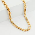 Curb Chain Necklace in ION Plated YG Stainless Steel 22 Inches - Sticky add to cart bar