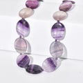 EverTrue Multi Fluorite and African Amethyst 435.00 ctw Beaded Necklace in 18K YG Plated 18 Inches - Sticky add to cart bar